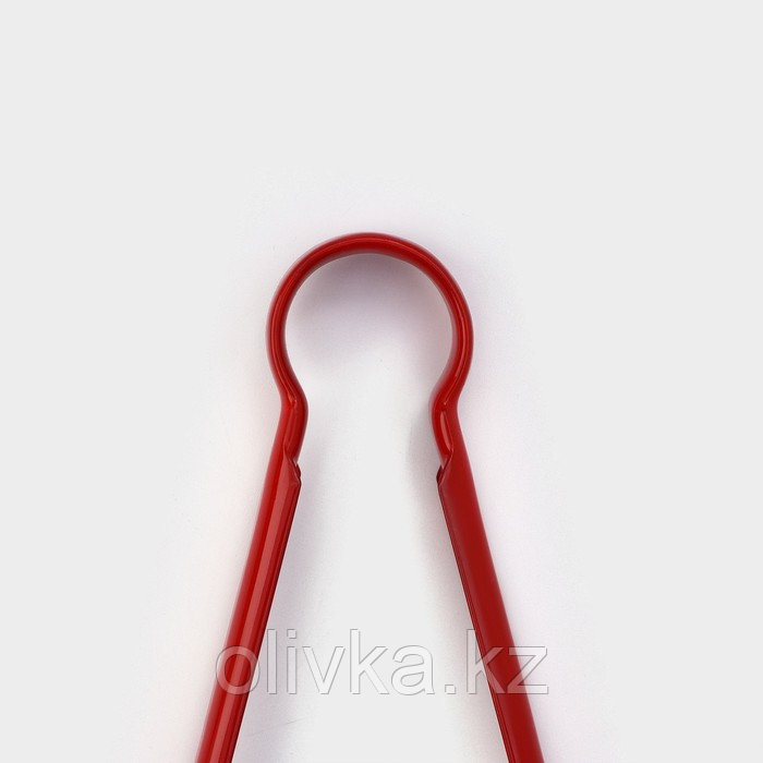 Щипцы кухонные Доляна «Краски», 29×4 см, 201 сталь, цвет красный - фото 4 - id-p113262972