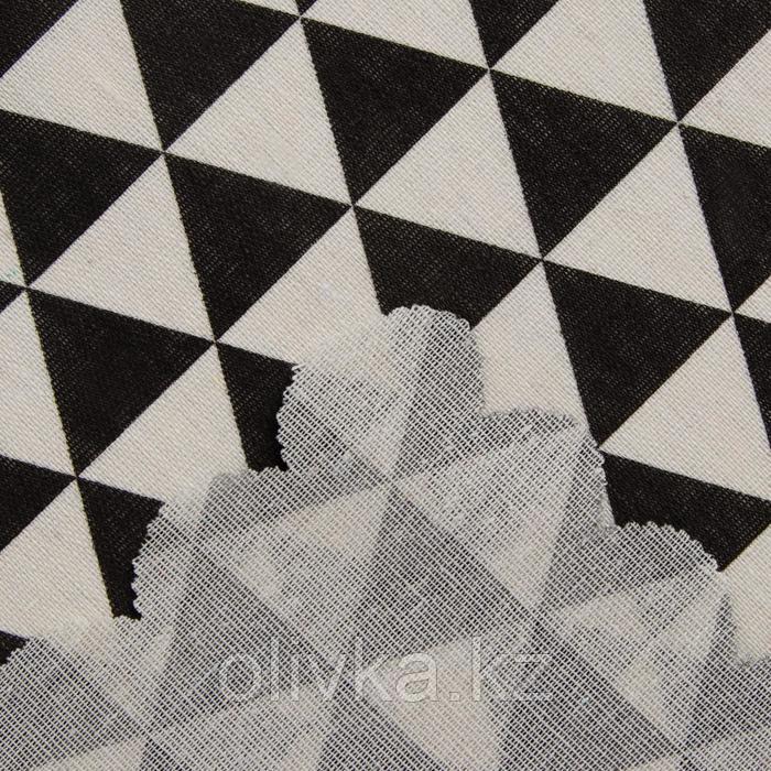 Скатерть Доляна "Треугольники" 145х145±3см,100%пэ, рогожка 130 гр/м - фото 2 - id-p113260317