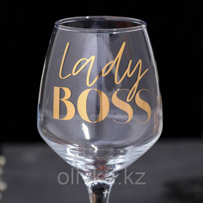 Бокал для вина «Lady boss», 350 мл, тип нанесения рисунка: деколь - фото 4 - id-p113258656