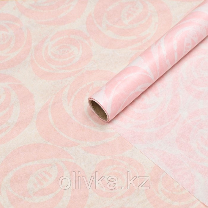 Бумага силиконизированная «Розы пудровые», для выпечки, 0,38 х 5 м - фото 2 - id-p113265487