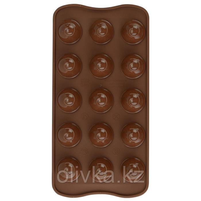 Форма для приготовления конфет Choco spiral, силиконовая - фото 4 - id-p113259471
