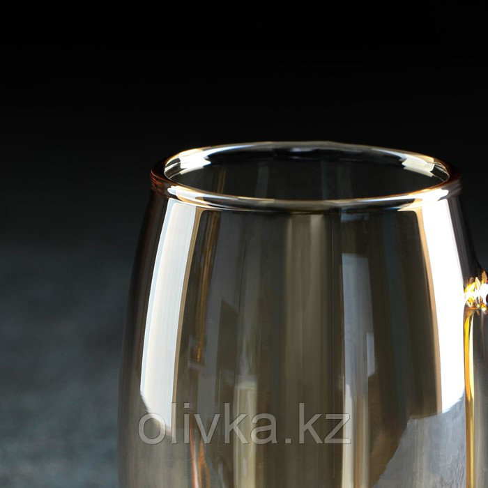 Набор для напитков из стекла Magistro «Голден», 5 предметов: кувшин 1,8 л, 4 кружки 300 мл, цвет золотой - фото 6 - id-p113268831