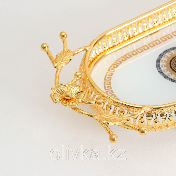 Подставка для десертов «Веер», 45×13×6 см, цвет металла золотой - фото 3 - id-p113273645