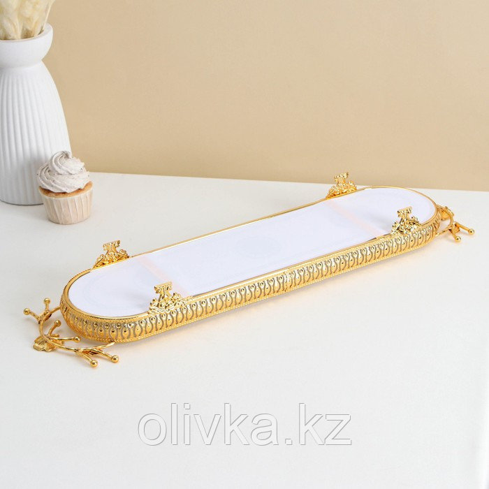 Подставка для десертов «Веер», 45×13×6 см, цвет металла золотой - фото 4 - id-p113273645