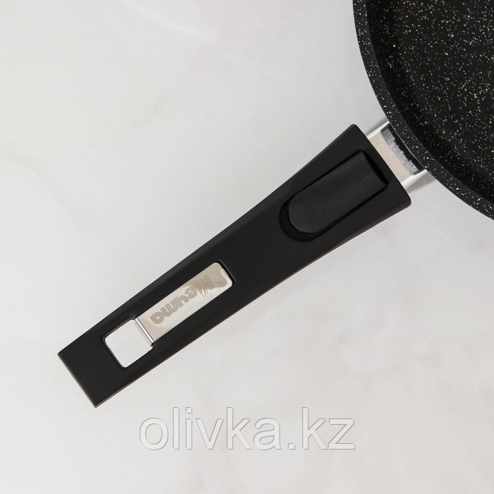 Сковорода «Гранит black Induction Pro», d=22 см, индукция, съёмная ручка, антипригарное покрытие - фото 4 - id-p113263017