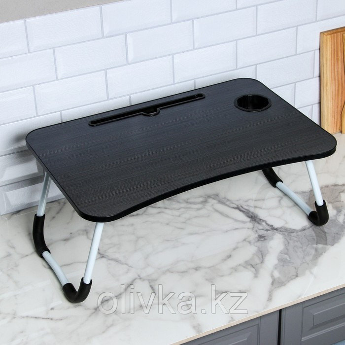 Столик - поднос для завтрака, для ноутбука, складной, серый, 60х40 см - фото 3 - id-p113268843
