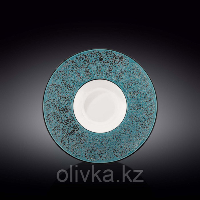 Тарелка глубокая Wilmax Splach, d=24 см, 200 мл, цвет голубой - фото 1 - id-p113270769