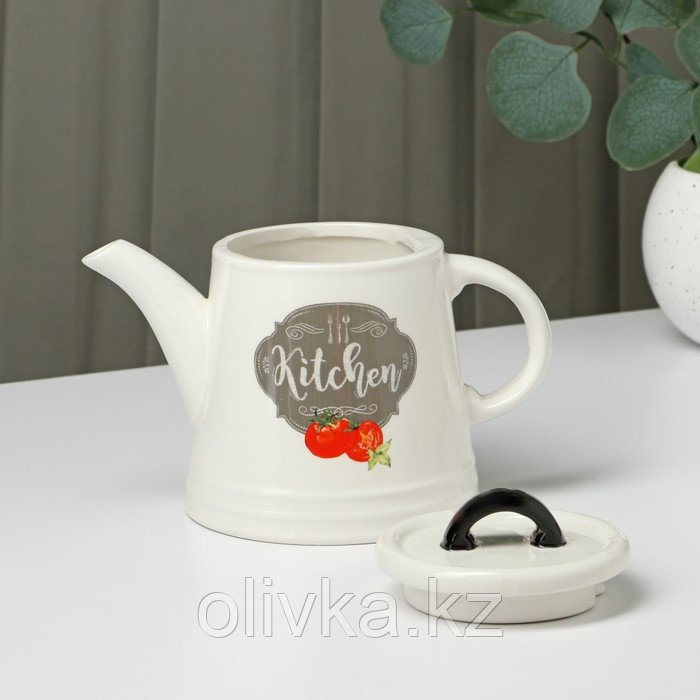 Чайник заварочный Доляна «Гурман», 740 мл, цвет белый - фото 2 - id-p113259490