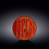Тарелка круглая Wilmax Scratch, d=18 см, цвет красный