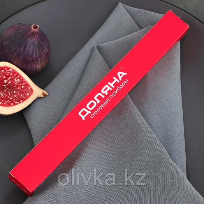 Нож столовый Доляна из нержавеющей стали «Оптима», длина 20,7 см, толщина 2 мм - фото 4 - id-p113273660