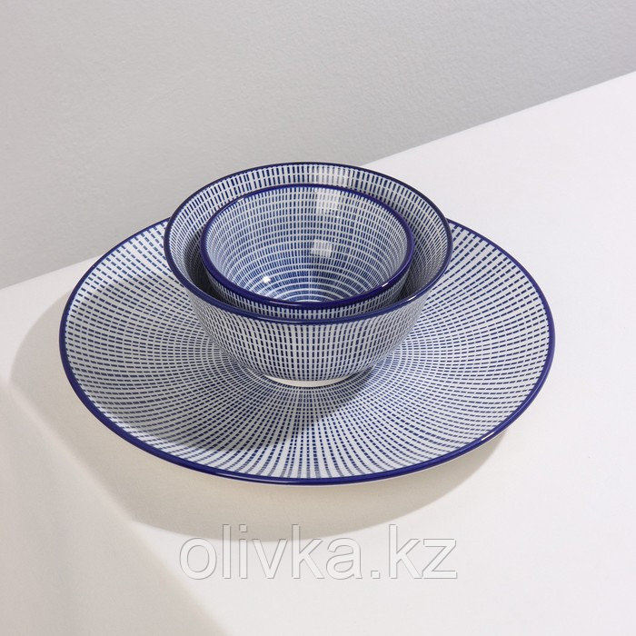 Салатник керамический Доляна «Мерцание», 300 мл, d=12 см, цвет синий - фото 7 - id-p113265519
