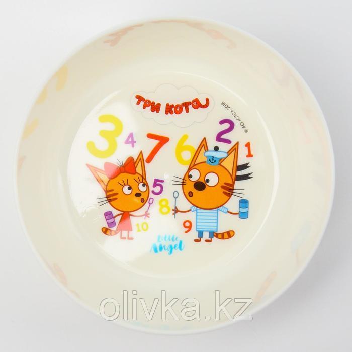 Набор детской посуды ТРИ КОТА «Обучайка», (тарелка, миска, стакан, ложка) - фото 6 - id-p113262209