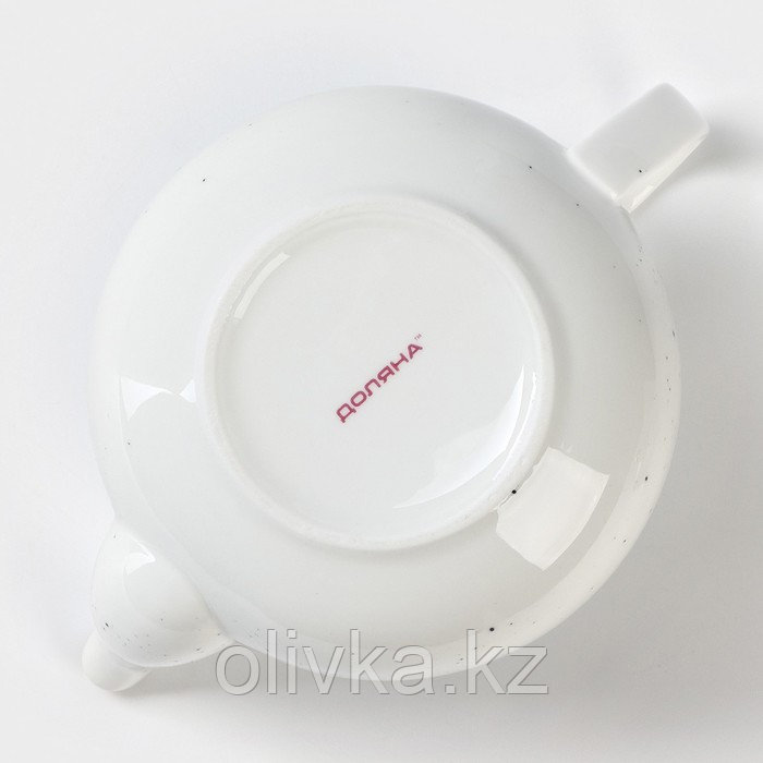 Чайник фарфоровый заварочный Доляна «Млечный путь», 900 мл, цвет белый в крапинку - фото 8 - id-p113259510