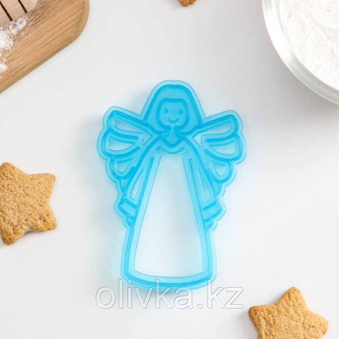 Форма для печенья «Ангел», вырубка, штамп, 11,5×7,5×1,5 см - фото 1 - id-p113261270