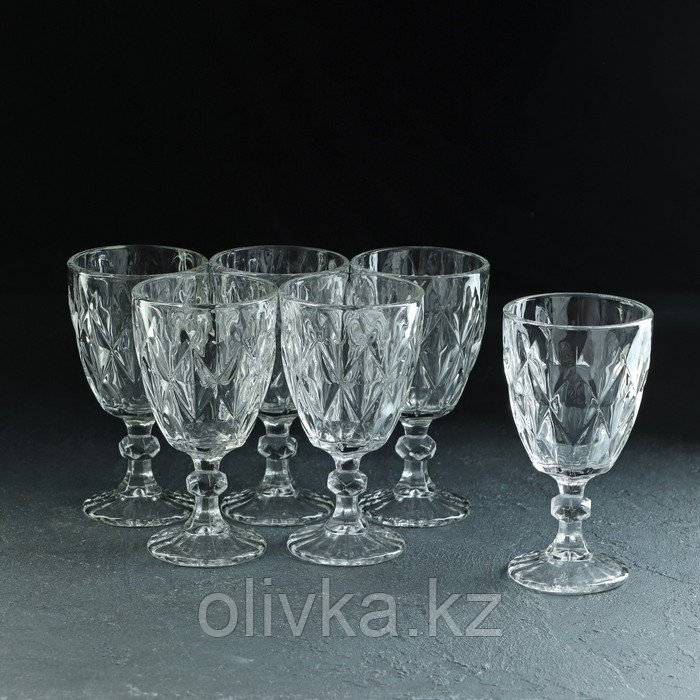 Набор бокалов стеклянных «Круиз», 270 мл, 6 шт, цвет прозрачный - фото 1 - id-p113275470