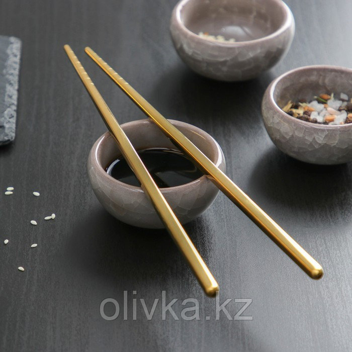 Палочки для суши Bacchette, длина 21 см, цвет золотой - фото 2 - id-p113264609