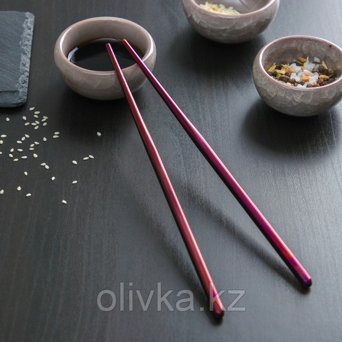 Палочки для суши Bacchette, длина 21 см, цвет фиолетовый - фото 1 - id-p113264610