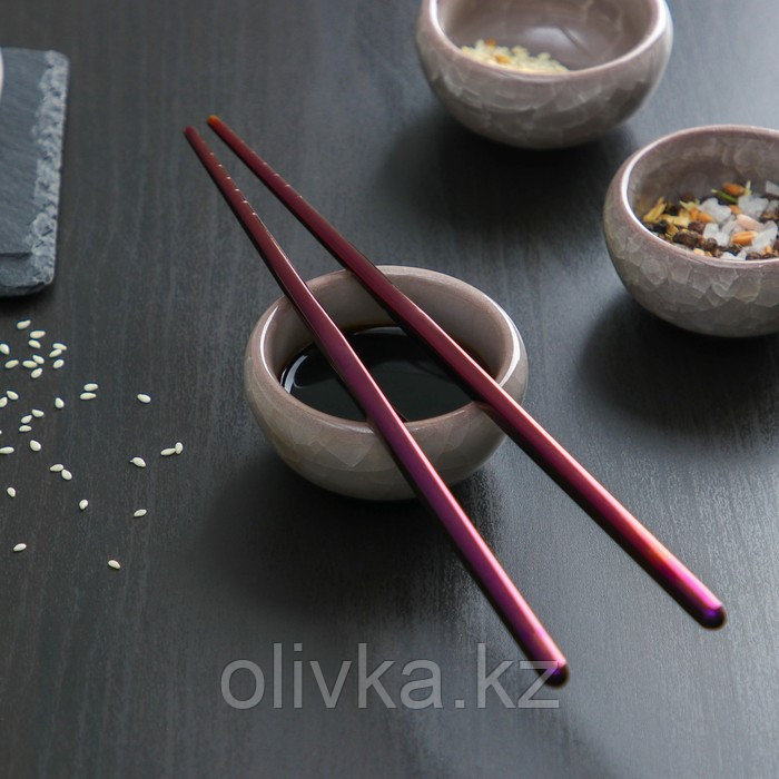 Палочки для суши Bacchette, длина 21 см, цвет фиолетовый - фото 2 - id-p113264610