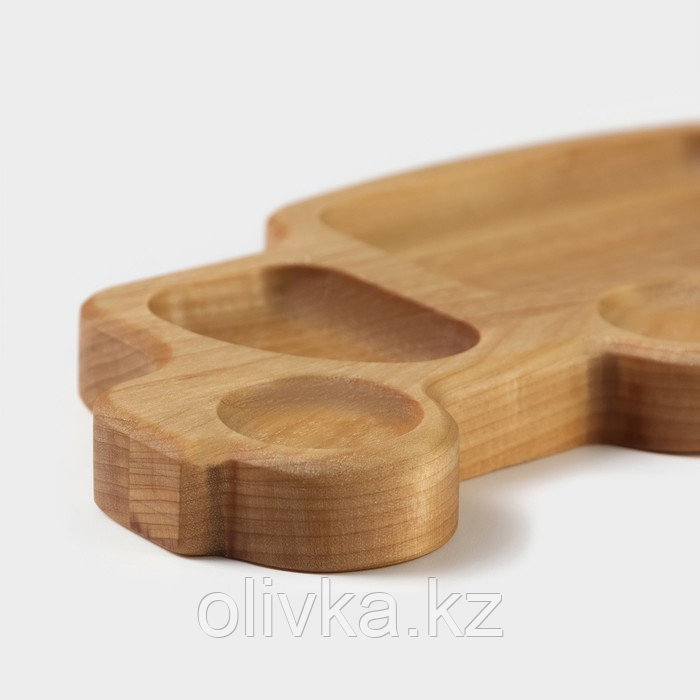 Менажница - тарелка деревянная Adelica «Грузовичок», 21×11×1,8 см, берёза - фото 5 - id-p113276321