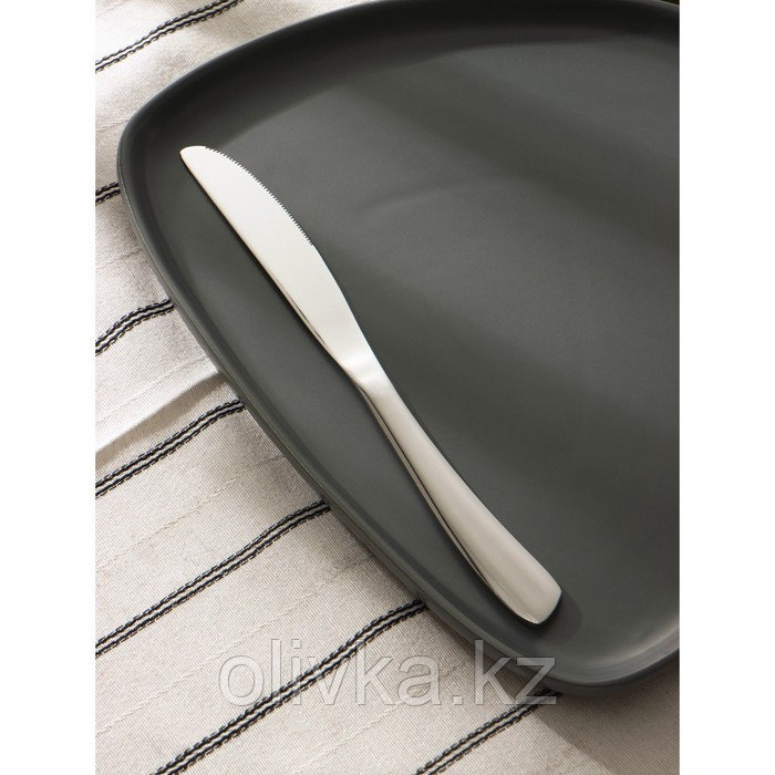 Нож столовый из нержавеющей стали Magistro «Эми», длина 22,6 см, цвет серебряный - фото 1 - id-p113259524