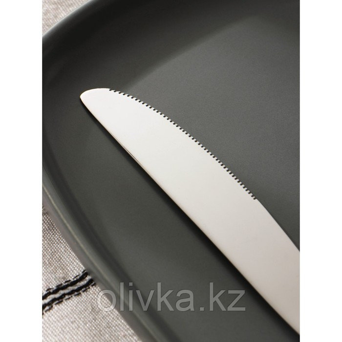 Нож столовый из нержавеющей стали Magistro «Эми», длина 22,6 см, цвет серебряный - фото 2 - id-p113259524
