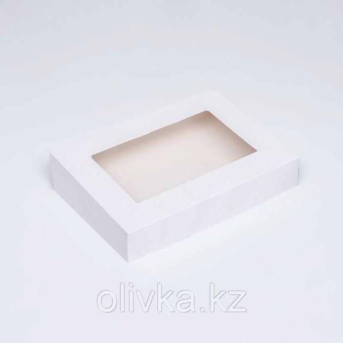 Коробка складная, с окном, белая, 28 х 20 х 5 см - фото 2 - id-p113278791