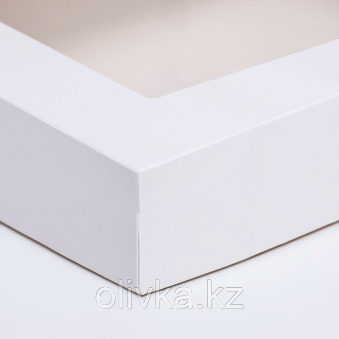Коробка складная, с окном, белая, 28 х 20 х 5 см - фото 3 - id-p113278791