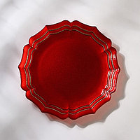 Блюдо «Элис», d=21 см, цвет красный