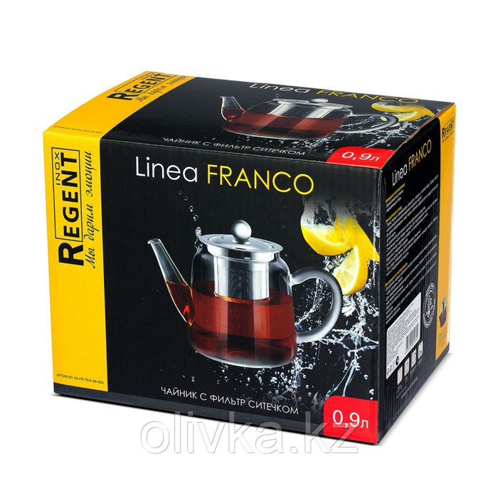 Чайник Regent inox Franco, с фильтр-ситечком, 0.9 л - фото 2 - id-p113277043