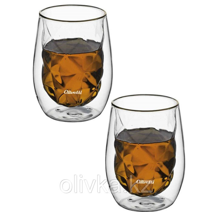 Набор стаканов с двойными стенками Olivetti DWG25, 2 шт, 300 мл - фото 1 - id-p113266401