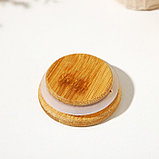 Крышка для ёмкостей Доляна, внешний d=5,5 см, внутренний d=4,6 см, бамбук, фото 3