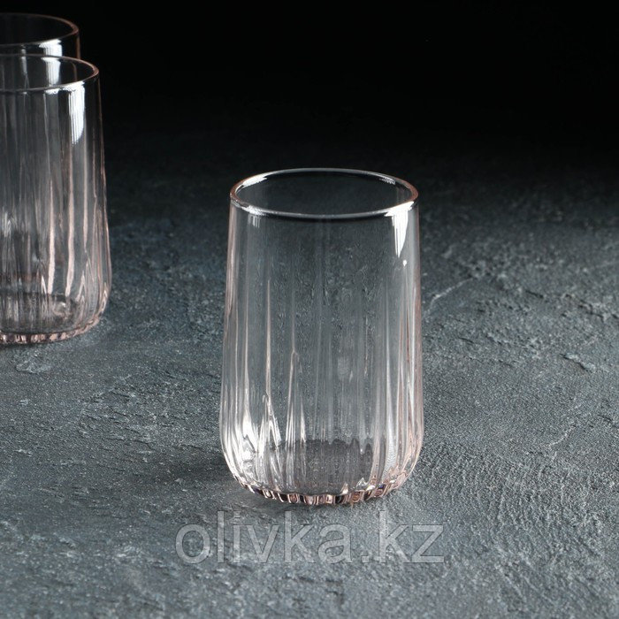 Набор стеклянных стаканов Nova, 6 шт, 135 мл, розовый - фото 2 - id-p113271760