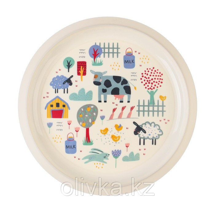 Набор посуды с декором: тарелка D215 мм, миска D130 мм, кружка 280 мл - фото 2 - id-p113271764