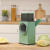 Многофункциональный кухонный комбайн «Ласи», 4 насадки, щётка, цвет зелёный, фото 2