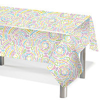 "Туған күніңмен" бір реттік дастархан, түрлі-түсті, 120 × 180 см