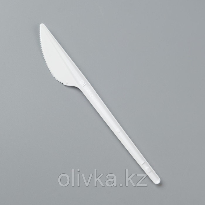 Нож одноразовый "Белый" 16,5 см - фото 2 - id-p113276355