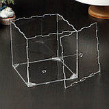 Фальшярус для торта, куб, 15×15×15 см, цвет прозрачный, фото 2