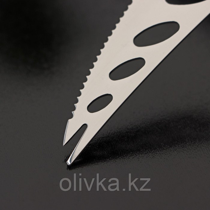 Нож для сыра Доляна «Ломоть», ручка из гевеи, 14,4×3 см - фото 4 - id-p113275529