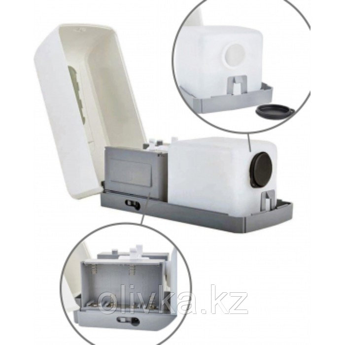 Дозатор автомат для жидкого мыла 8678, 1 л, пластик, белый - фото 3 - id-p113274709