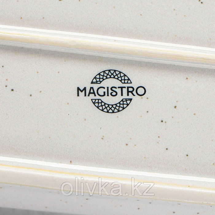 Блюдо фарфоровое овальное Magistro Urban, 260 мл, 18×9,8×2,5 см, цвет белый - фото 7 - id-p113267187
