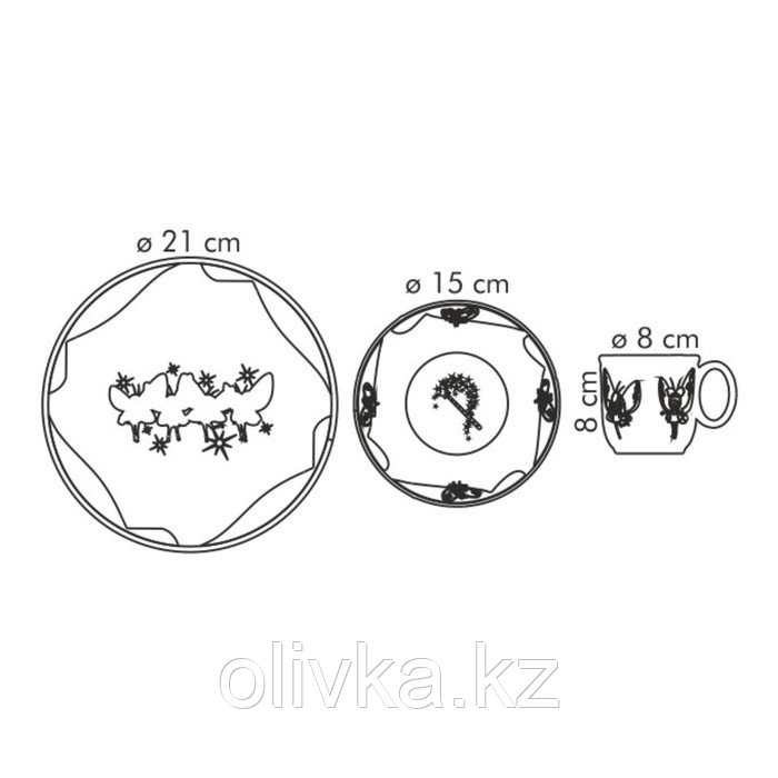 Набор посуды Tescoma Bambini, 3 шт - фото 2 - id-p113269862