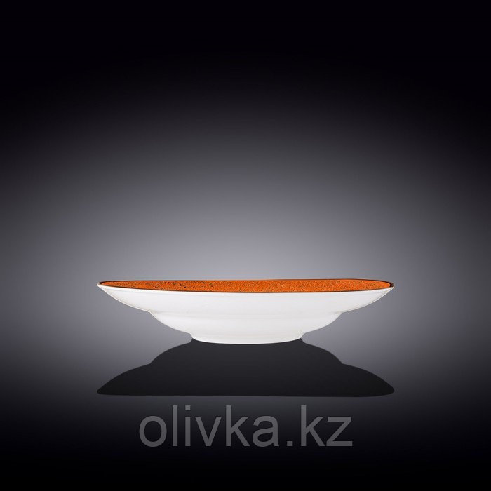 Тарелка глубокая Wilmax Splach, d=25.5 см, 350 мл, цвет оранжевый - фото 2 - id-p113270894