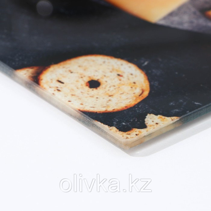 Доска разделочная стеклянная Доляна «Сырная тарелка», 30×20 см - фото 3 - id-p113267216
