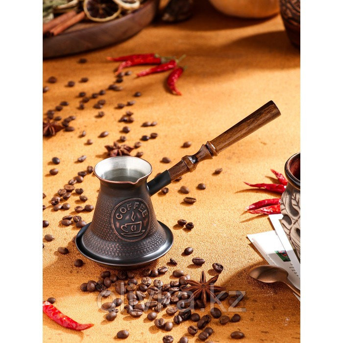 Турка для кофе "Армянская джезва", для индукционных плит, медная, 220 мл - фото 5 - id-p113267223