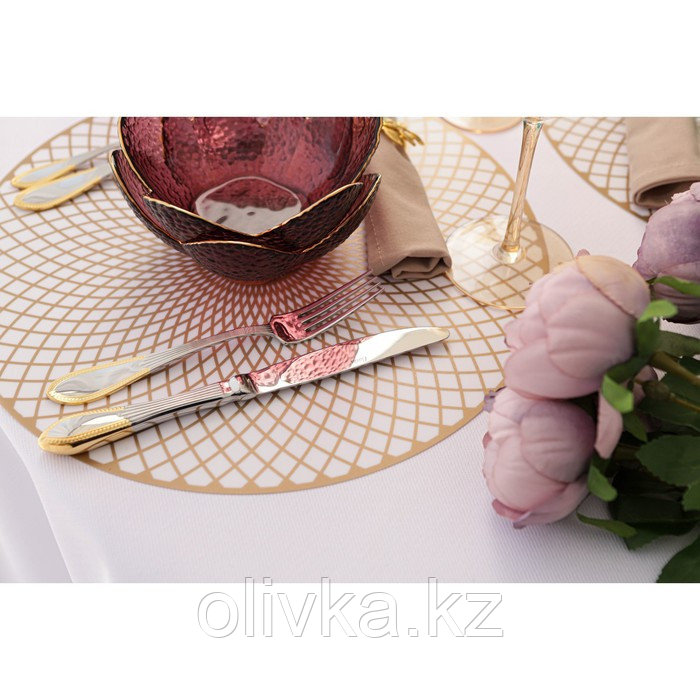 Салатник стеклянный фигурный «Цветок», 280 мл, d=16 см, цвет розовый - фото 6 - id-p113263883