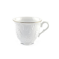 Чашка чайная Cmielow Рококо «Золотая отводка», фарфор, 250 мл