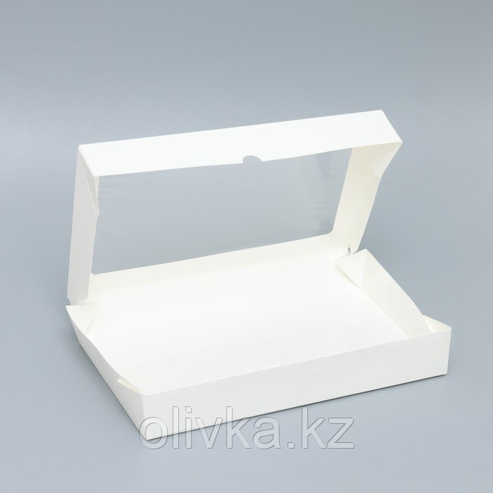 Коробка складная, с окном, белая, 26 х 15 х 4 см - фото 2 - id-p113277140