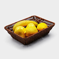 Корзинка для фруктов и хлеба «Огайо», 26×20,5×6,5, прямоугольная