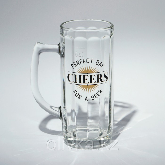 Кружка стеклянная для пива «Гамбург. Чирз», 500 мл, рисунок микс - фото 2 - id-p113274797