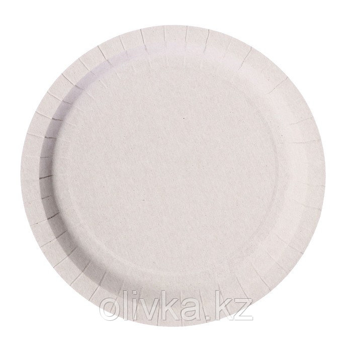 Набор бумажных тарелок «Смола», в т/у плёнке, 6 шт., 23 см, серый - фото 2 - id-p113273823